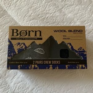Born Wool Blend Socks 2 pairs NEW IN BOX